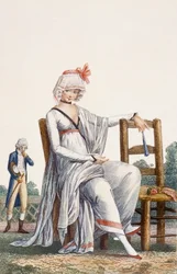 Damespromenadejurk, 1800